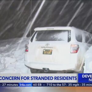 Growing concern for stranded residents of San Bernardino County Mountains