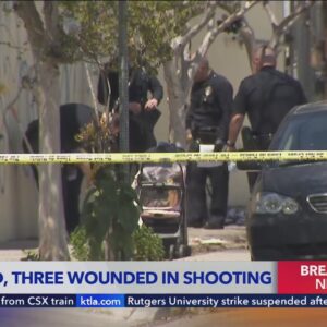 1 killed, 3 wounded in Northridge strip mall shooting