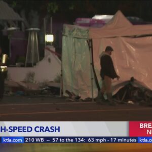 1 killed in fiery hit-and-run crash in West Hollywood