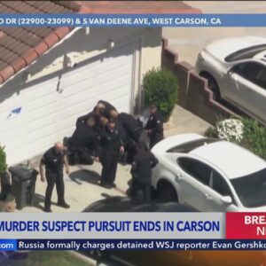 Attempted murder suspect pursuit ends in West Carson
