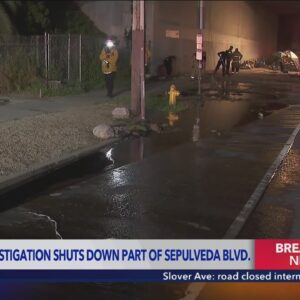 Chemical investigation shuts down portion of Sepulveda Boulevard