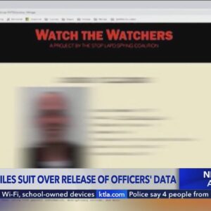 City of L.A. files suit over release of police officers' data