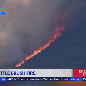 Crews battle Nob Fire in San Bernardino National Forest
