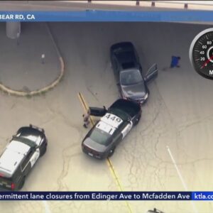 Suspect arrested after high-speed L.A. County chase, running across 5 Freeway