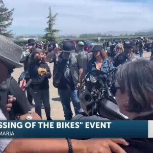 The 2nd Annual Blessing of the Bikes is today at Pioneer Park in Santa Maria