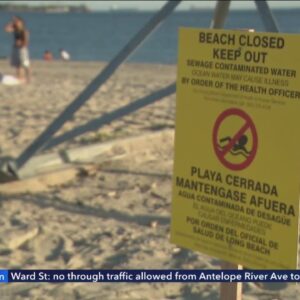Despite the sewage spill, some people are still swimming in Long Beach