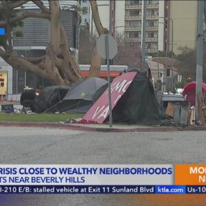Encampment grows near Beverly Hills city limits