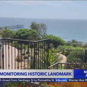 Officials monitoring cracks on terrace of Casa Romantica in San Clemente