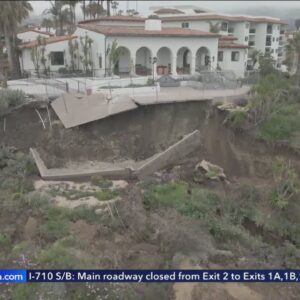 Hillside collapses under historic Casa Romantica in San Clemente