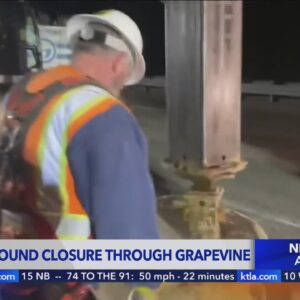 I-5 southbound closed Sunday night through Grapevine