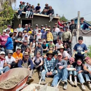 Local volunteers spend a week building three homes in Tijuana