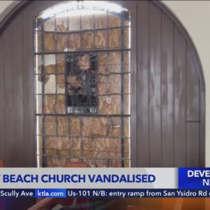 Man arrested after Newport Beach church vandalized