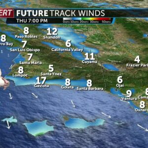 Mild and breezy Friday with a Central Coast marine layer