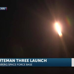Minuteman III launches from Vandenberg Space Force Base