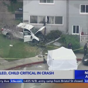 Mother killed, child in critical condition after crash in Mid-Wilshire