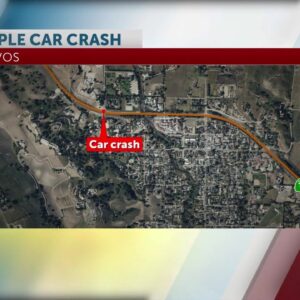 Multi-vehicle accident reported on Highway 154 at Foxen Canyon Road
