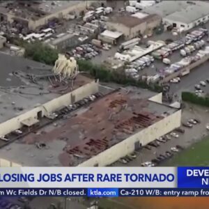 Dozens of workers losing jobs after tornado tears through warehouse in Montebello