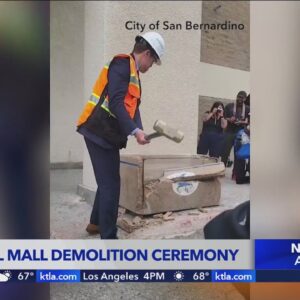 San Bernardino holds demolition ceremony for Carousel Mall