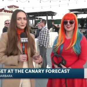 Sunset at the Canary Forecast