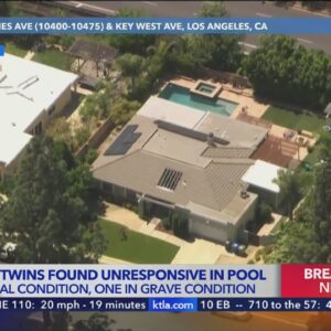 Twin 4-year-olds found unconscious in pool