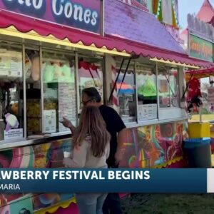 The highly anticipated Strawberry Festival is finally open in Santa Maria today