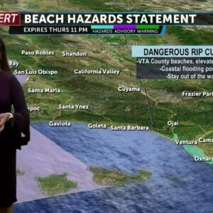 Persistent marine layer continues along coast, warmer temperatures inland remains