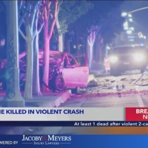 1 dead after 2-car crash in Pomona