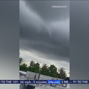 2 brief tornadoes hit Carson, Compton area, causing damage