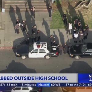 2 teen boys stabbed near Los Angeles High School in Mid-Wilshire