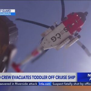 3-year-old airlifted off cruise ship by U.S. Coast Guard