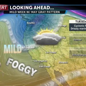 A true May Gray pattern will persist Wednesday