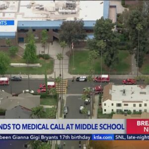 Authorities respond to possible overdoses at L.A. middle school