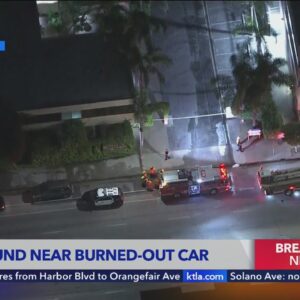 Body discovered near burned-out car in Valley Village