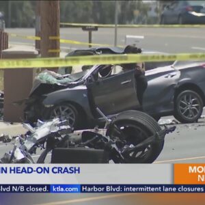 Child killed in Riverside head-on collision; 4 others injured