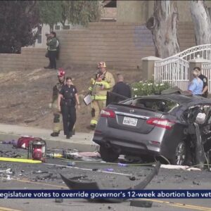 Child killed in Riverside head-on collision; 4 others injured