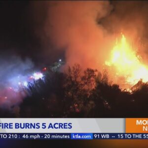 Cobble Fire in Riverside County halted at 5 acres