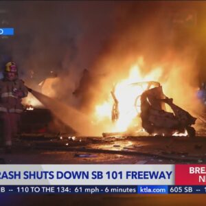 Deadly wrong-way crash shuts down SB 101 Freeway