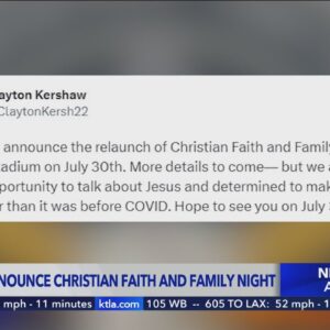 Dodgers, Kershaw announce ‘Christian Faith’ event amid Pride fallout