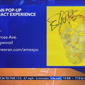 Ed Sheeran pop-up experience taking place in West Hollywood