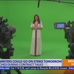 Film and TV writers could go on strike Tuesday