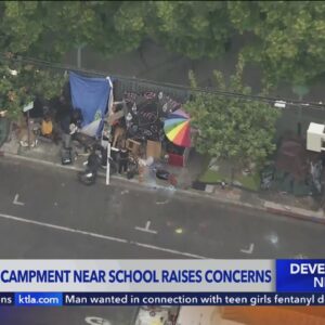 Hollywood homeless encampment endangers students, parents say
