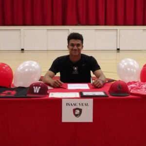 Isaac Veal signs with Westmont College