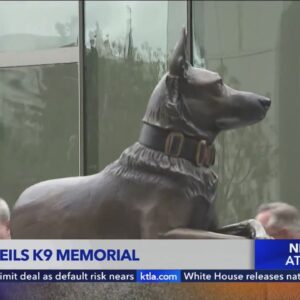 LAPD unveils K-9 memorial