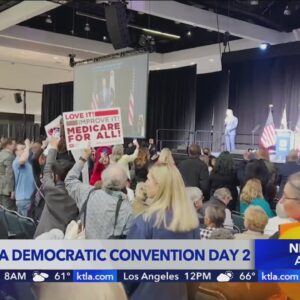 California Democratic Convention kicks off Day 2 in downtown Los Angeles