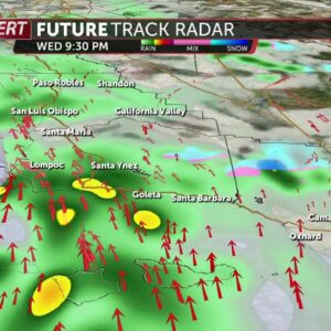 Light rain, mountain snow, and thunderstorm chances into Wednesday