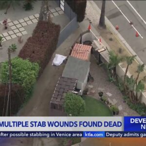 Man found stabbed to death in Marina del Rey neighborhood