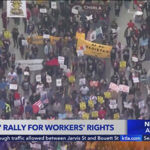 'May Day' rallies held for workers' rights