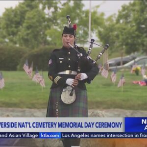 Memorial Day ceremony held at Riverside National Cemetery