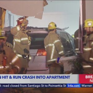Woman critically injured after vehicle slams into O.C. apartment complex