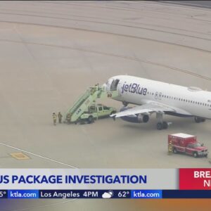 Plane evacuated at LAX for suspicious package investigation